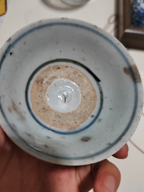 古玩陶瓷青花茶盞真品鑒賞圖