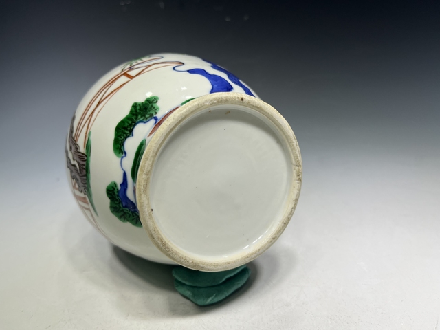 古玩陶瓷青花五彩人物故事紋橄欖尊真品鑒賞圖