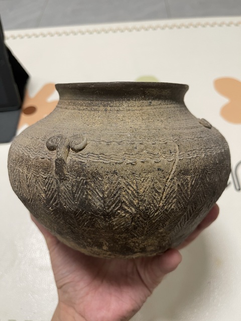 古玩陶瓷印紋陶罐真品鑒賞圖