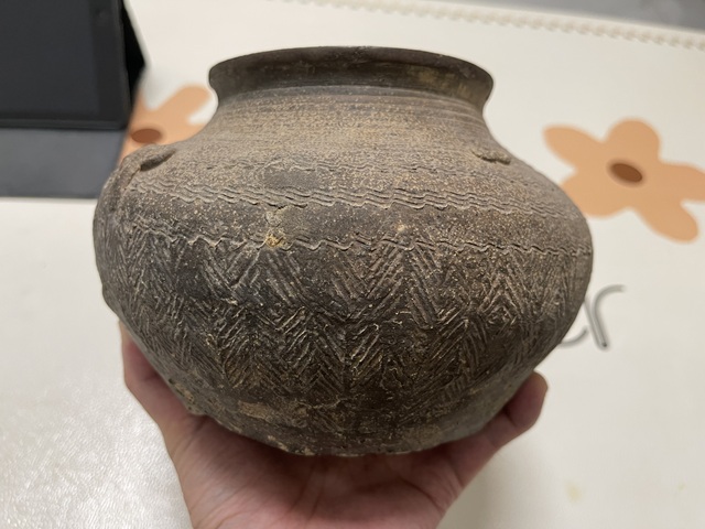 古玩陶瓷印紋陶罐真品鑒賞圖
