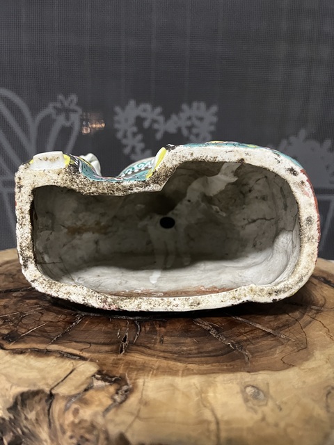 古玩陶瓷粉彩人物瓷塑像真品鑒賞圖
