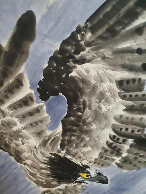 古玩字畫鵬程萬里真品鑒賞圖