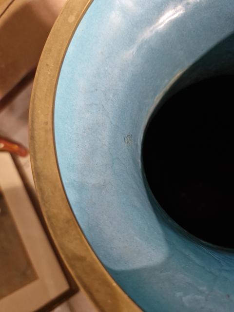 古玩雜項景泰藍花瓶真品鑒賞圖