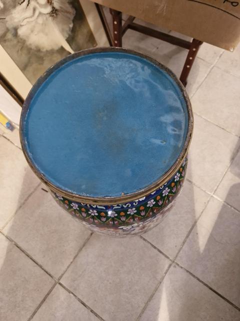 古玩雜項景泰藍花瓶真品鑒賞圖