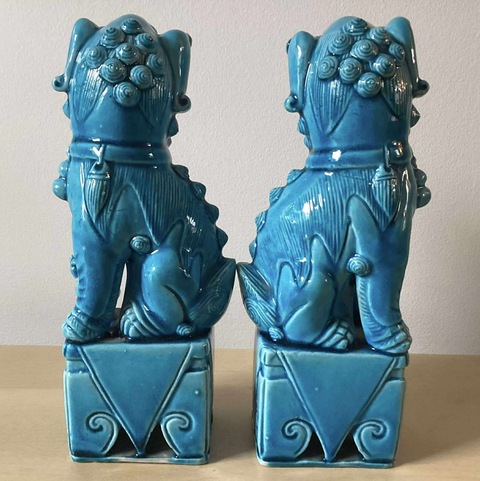 古玩陶瓷江林發造款獅子真品鑒賞圖