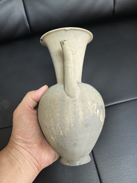古玩陶瓷越窯青瓷執壺拍賣,當前價格3500元
