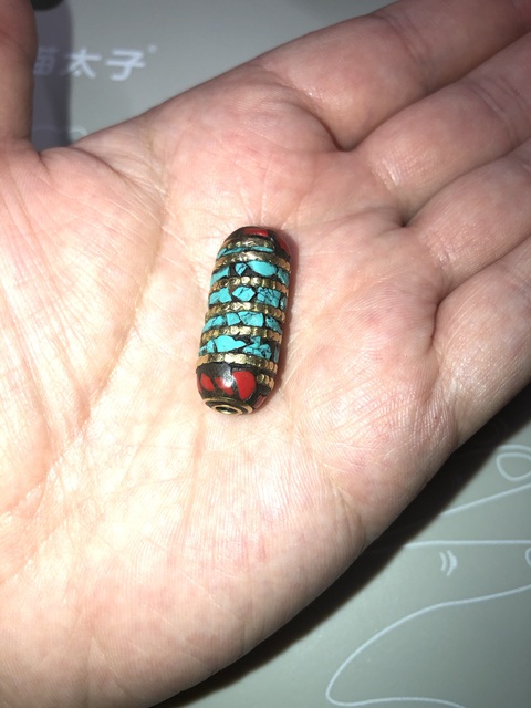 古玩雜項藏飾配珠-仿古珠飾-精品寶石-綠松石拍賣，當前價格258元