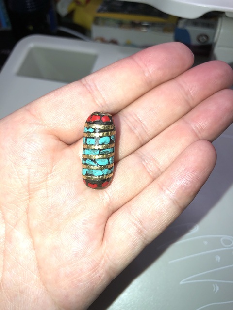 古玩雜項藏飾配珠-仿古珠飾-精品寶石-綠松石拍賣，當前價格258元