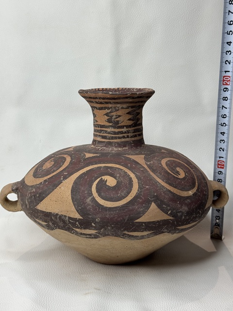 古玩陶瓷馬家窯文化·馬廠類型蛇紋罐拍賣，當前價格1091元