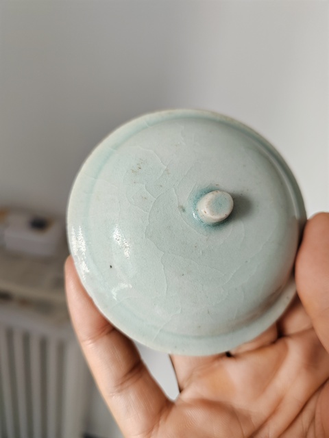 古玩陶瓷青白釉蓋罐真品鑒賞圖