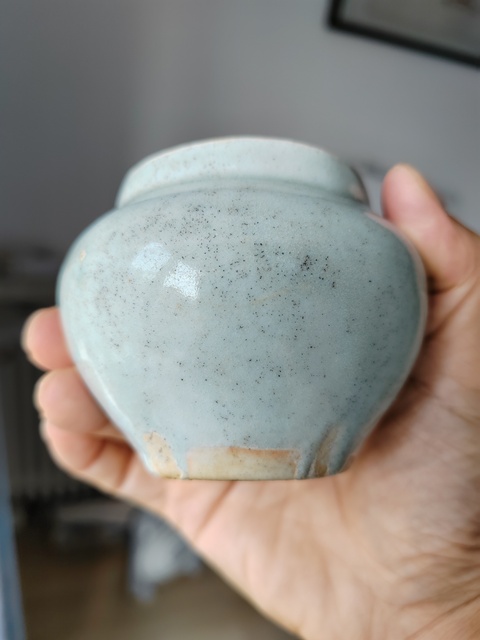 古玩陶瓷青白釉蓋罐真品鑒賞圖