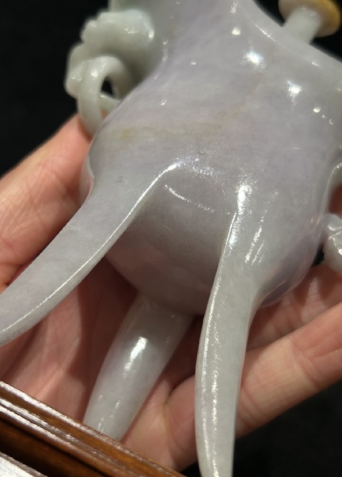 古玩玉器翡翠爵杯真品鑒賞圖