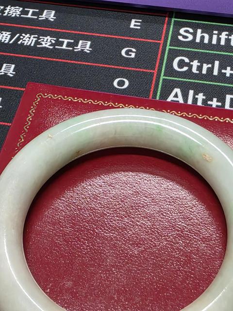 古玩玉器天然翡翠手鐲真品鑒賞圖