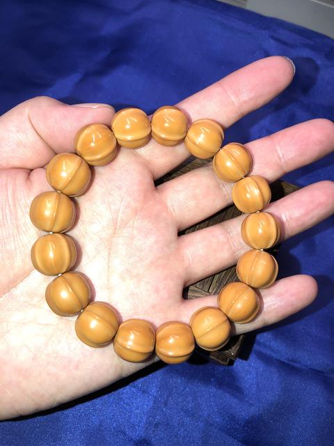 古玩雜項精品猴頭串文玩手串鯊魚背拍賣,當前價格198元