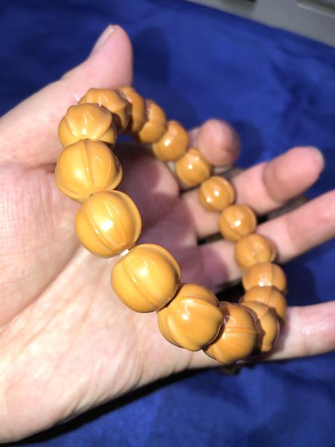 古玩雜項精品猴頭串文玩手串鯊魚背拍賣,當前價格198元
