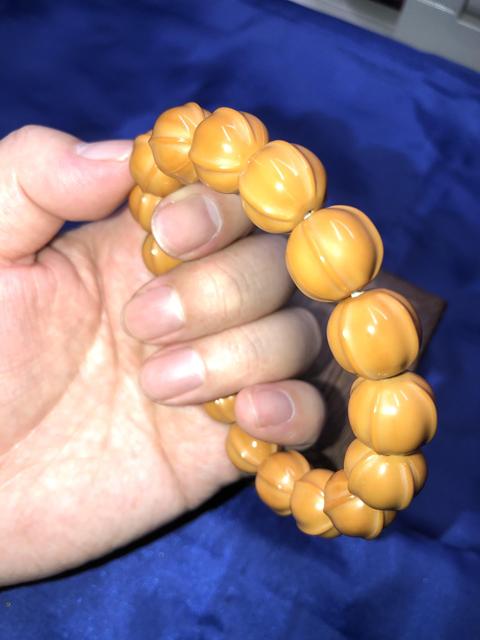 古玩雜項精品猴頭串文玩手串鯊魚背拍賣,當前價格198元