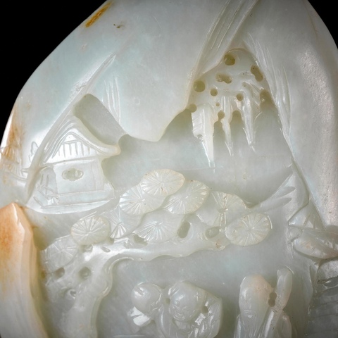古玩玉器山子真品鑒賞圖