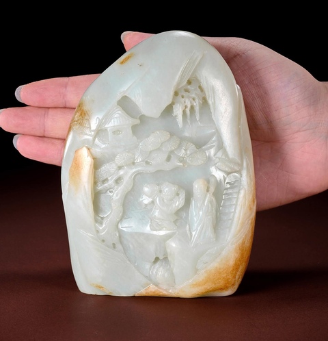 古玩玉器山子真品鑒賞圖