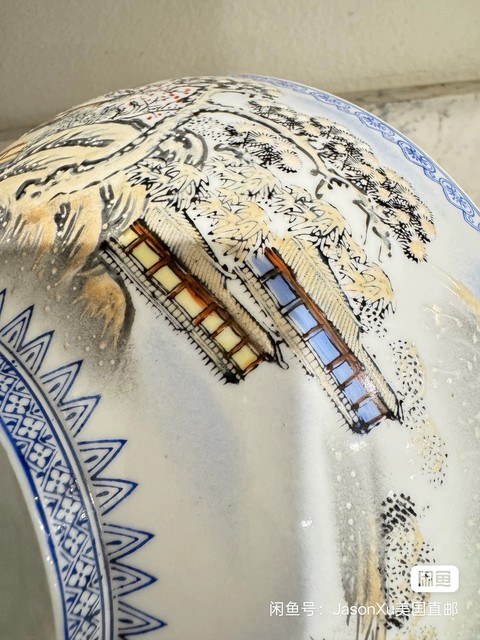 古玩陶瓷山水紋碗真品鑒賞圖