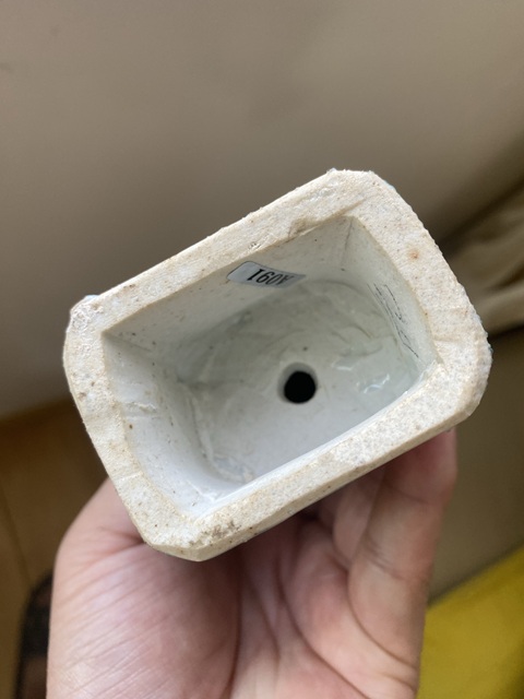 古玩陶瓷晚清粉彩造像真品鑒賞圖