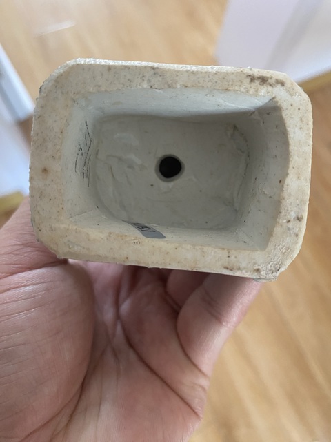 古玩陶瓷藍(lán)采和粉彩塑像真品鑒賞圖