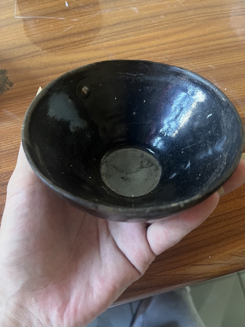 古玩陶瓷吉州窯黑釉茶盞真品鑒賞圖
