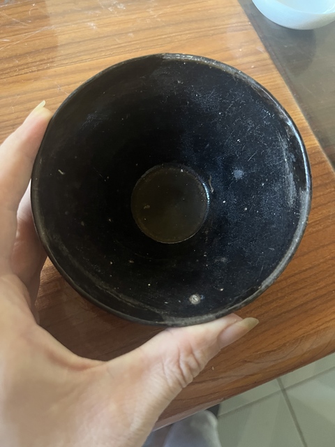 古玩陶瓷吉州窯黑釉茶盞真品鑒賞圖