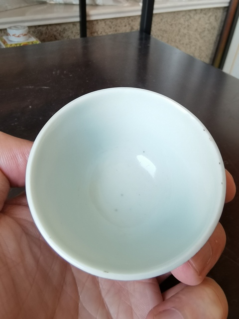 古玩陶瓷青花人物故事杯真品鑒賞圖