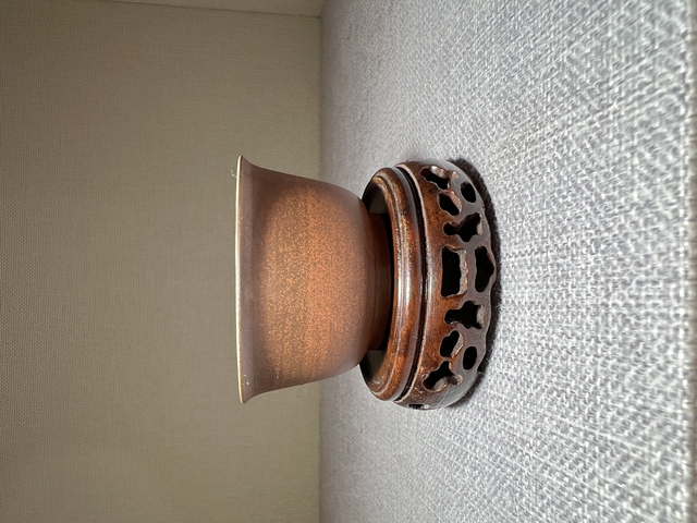 古玩陶瓷紫砂掛彩杯真品鑒賞圖