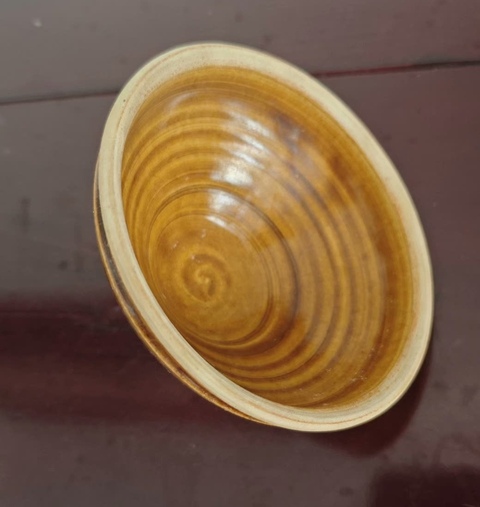 古玩陶瓷贛州窯黃釉茶盞真品鑒賞圖