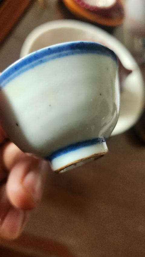 古玩陶瓷青花杯真品鑒賞圖