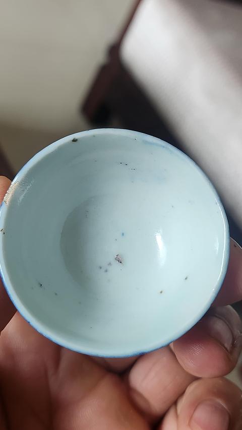 古玩陶瓷青花杯真品鑒賞圖