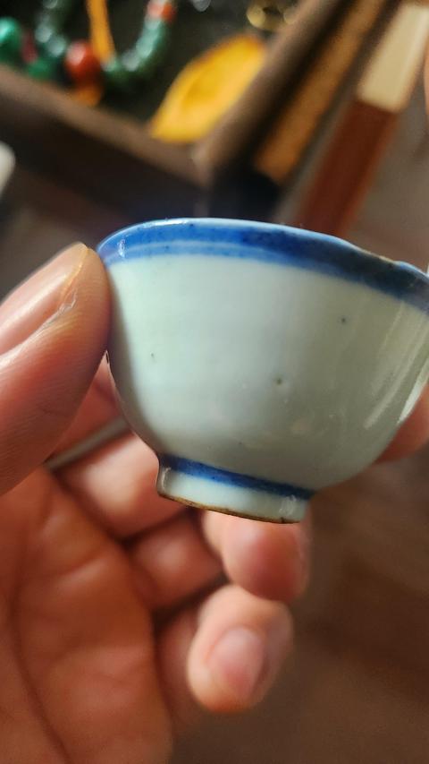 古玩陶瓷青花杯真品鑒賞圖