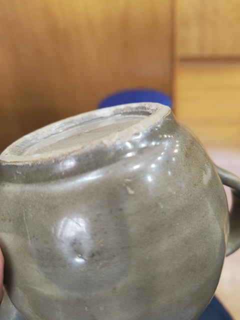 古玩陶瓷龍泉青瓷執壺真品鑒賞圖