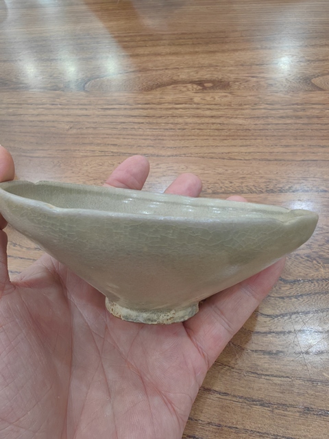 古玩陶瓷越窯青瓷茶盞真品鑒賞圖