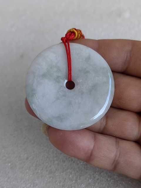 古玩玉器天然翡翠“平安扣”真品鑒賞圖