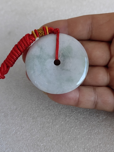 古玩玉器天然翡翠“平安扣”真品鑒賞圖