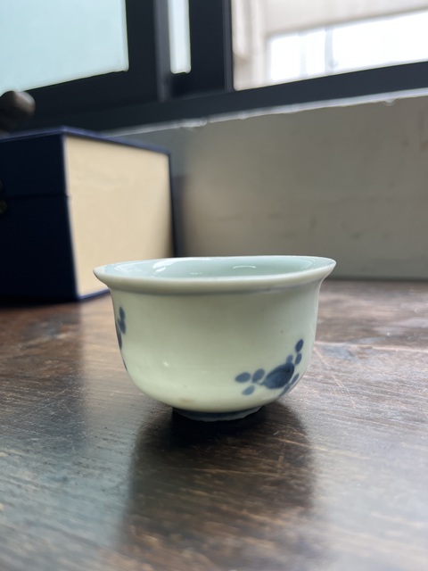 古玩陶瓷清早期青花杯拍賣,當(dāng)前價(jià)格1550元