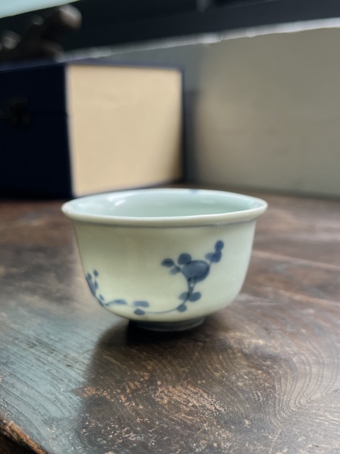 古玩陶瓷清早期青花杯拍賣,當(dāng)前價(jià)格1550元