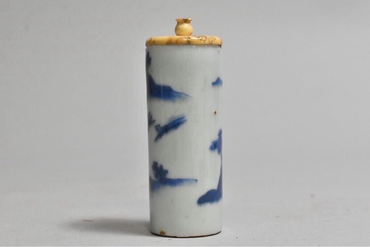 古玩陶瓷晚清青花真品鑒賞圖