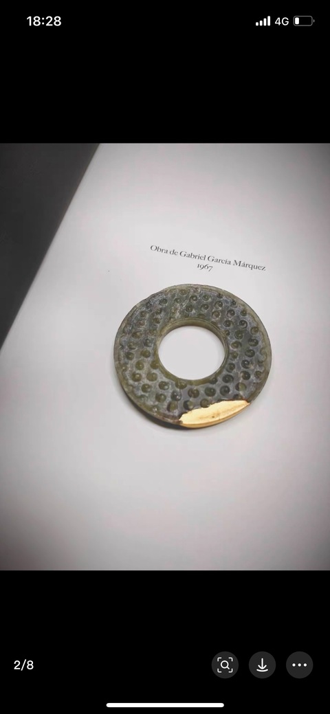 古玩玉器和田玉雕“谷紋璧”真品鑒賞圖