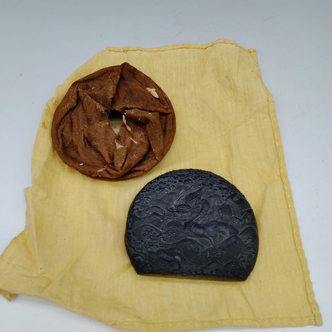 古玩雜項龍紋墨真品鑒賞圖