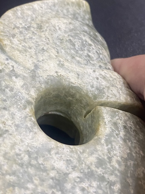 古玩玉器仿紅山玉龍型件真品鑒賞圖