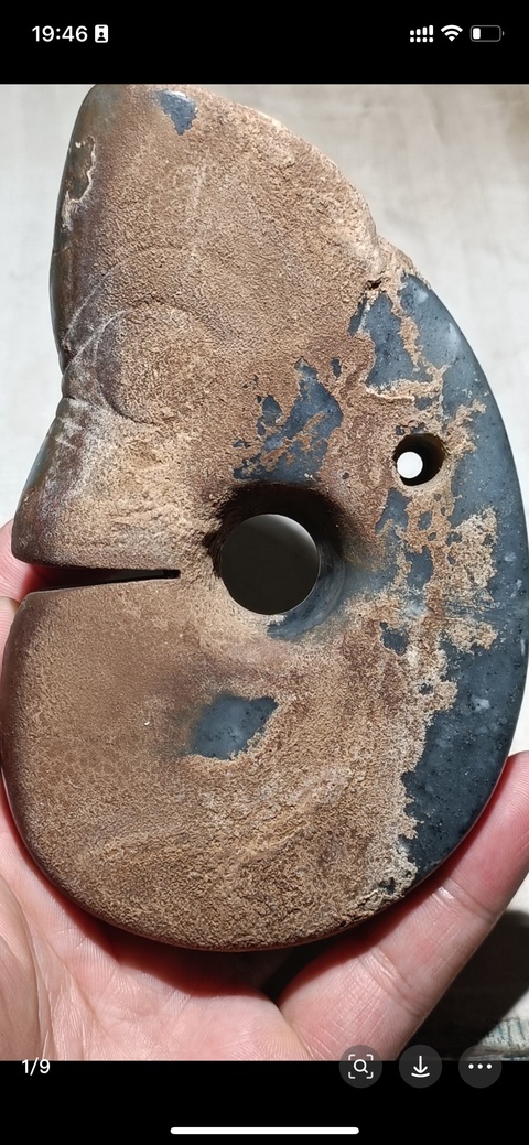 古玩玉器仿古玉龍型件真品鑒賞圖