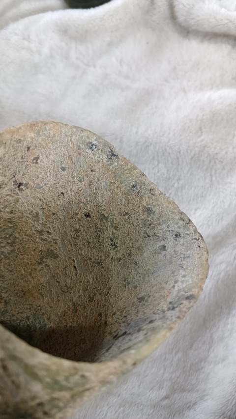 古玩玉器仿紅山文化箍型器，真品鑒賞圖