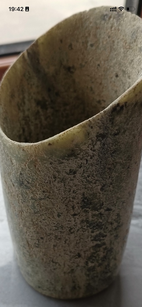 古玩玉器仿紅山文化箍型器，真品鑒賞圖
