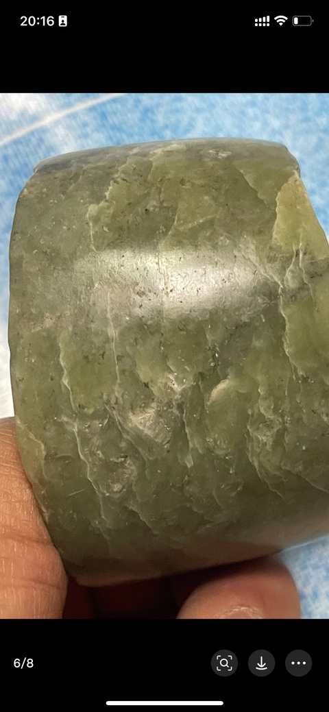 古玩玉器仿古箍型器真品鑒賞圖