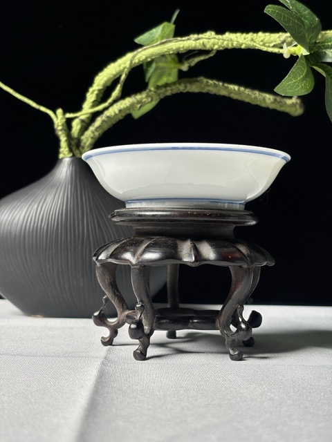 古玩陶瓷青花花鳥盤真品鑒賞圖