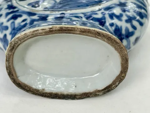 古玩陶瓷青花花鳥紋抱月瓶真品鑒賞圖