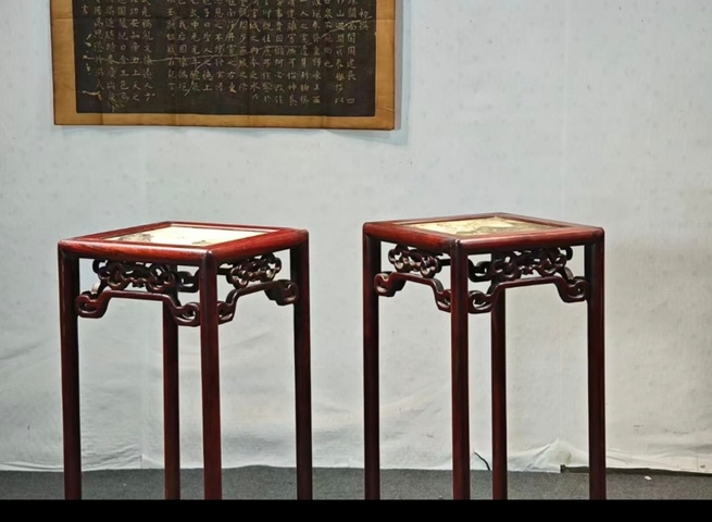 古玩雜項(xiàng)花幾真品鑒賞圖